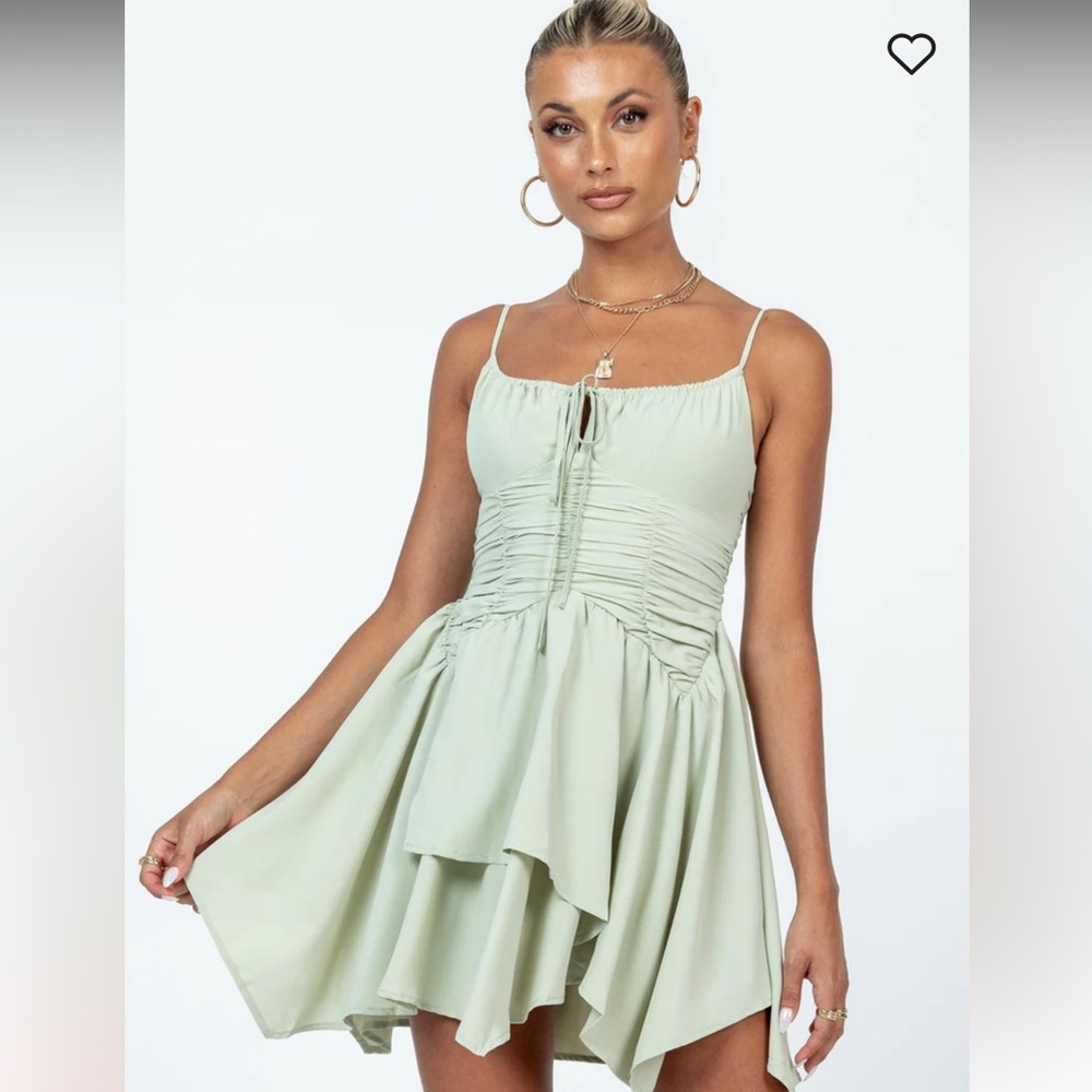 Princess Polly Barrett Mini Dress Green